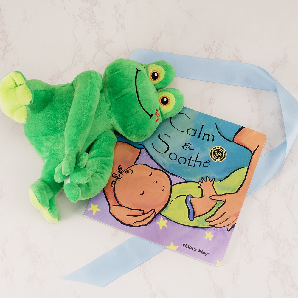 ribbon with customized inscriptions in the colors brown, blue, green, and purple